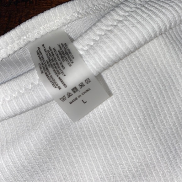 White Ribbed Bikini Bottoms - Picture 3 of 3